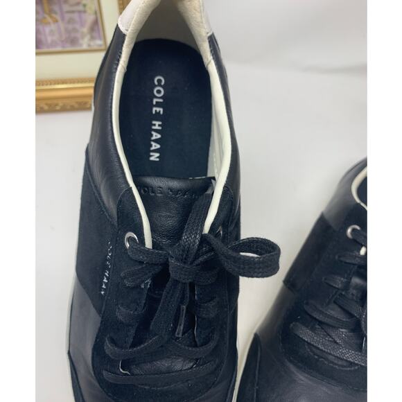 Cole Haan Grand Cross Court Leather & Suede Sneakers Women 8.5B - Picture 2 of 8